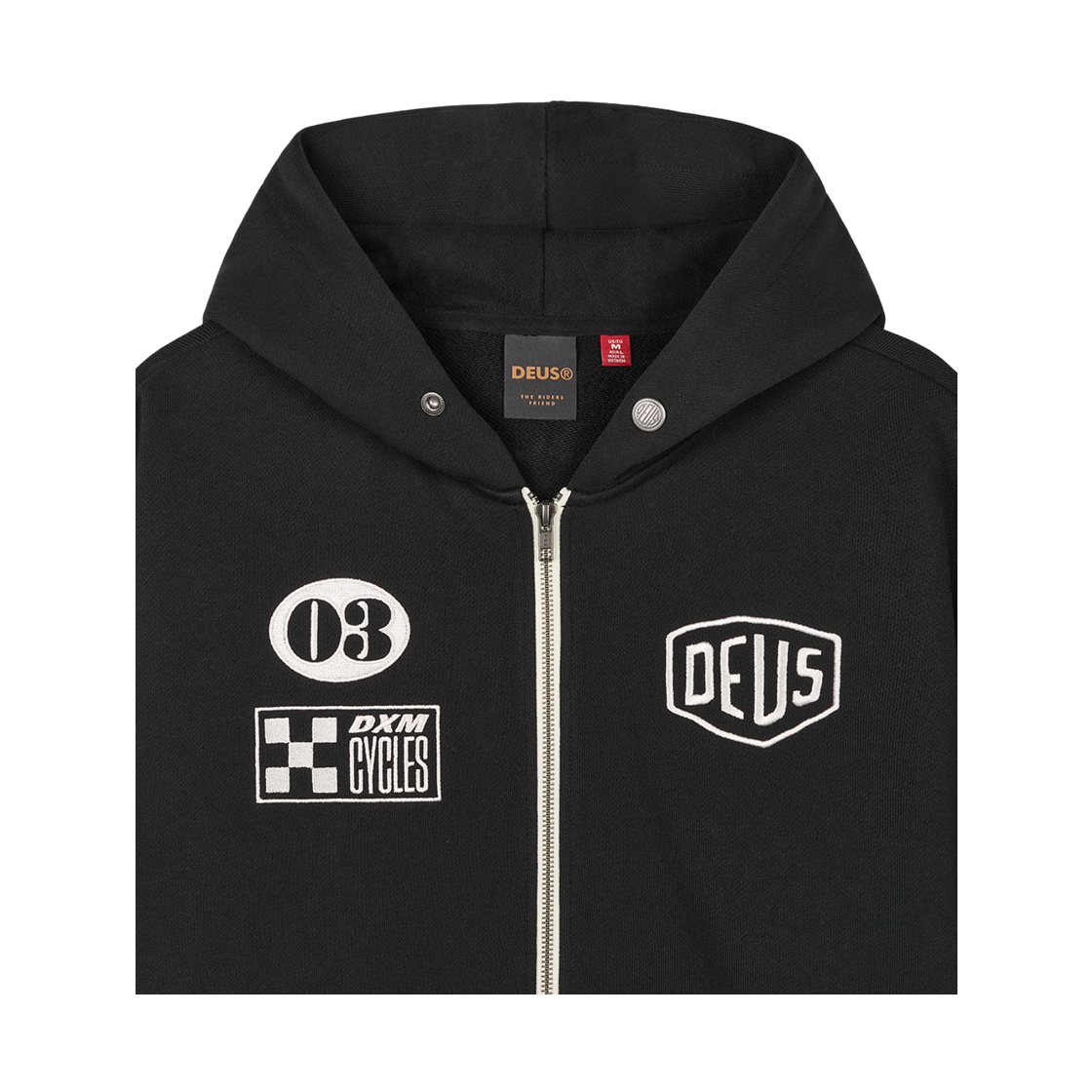 [6% 적립] 데우스 엑스 마키나 커스텀 집 후디 블랙([6% 적립] Deus Ex Machina Custom Zip Hoodie Black) - 3