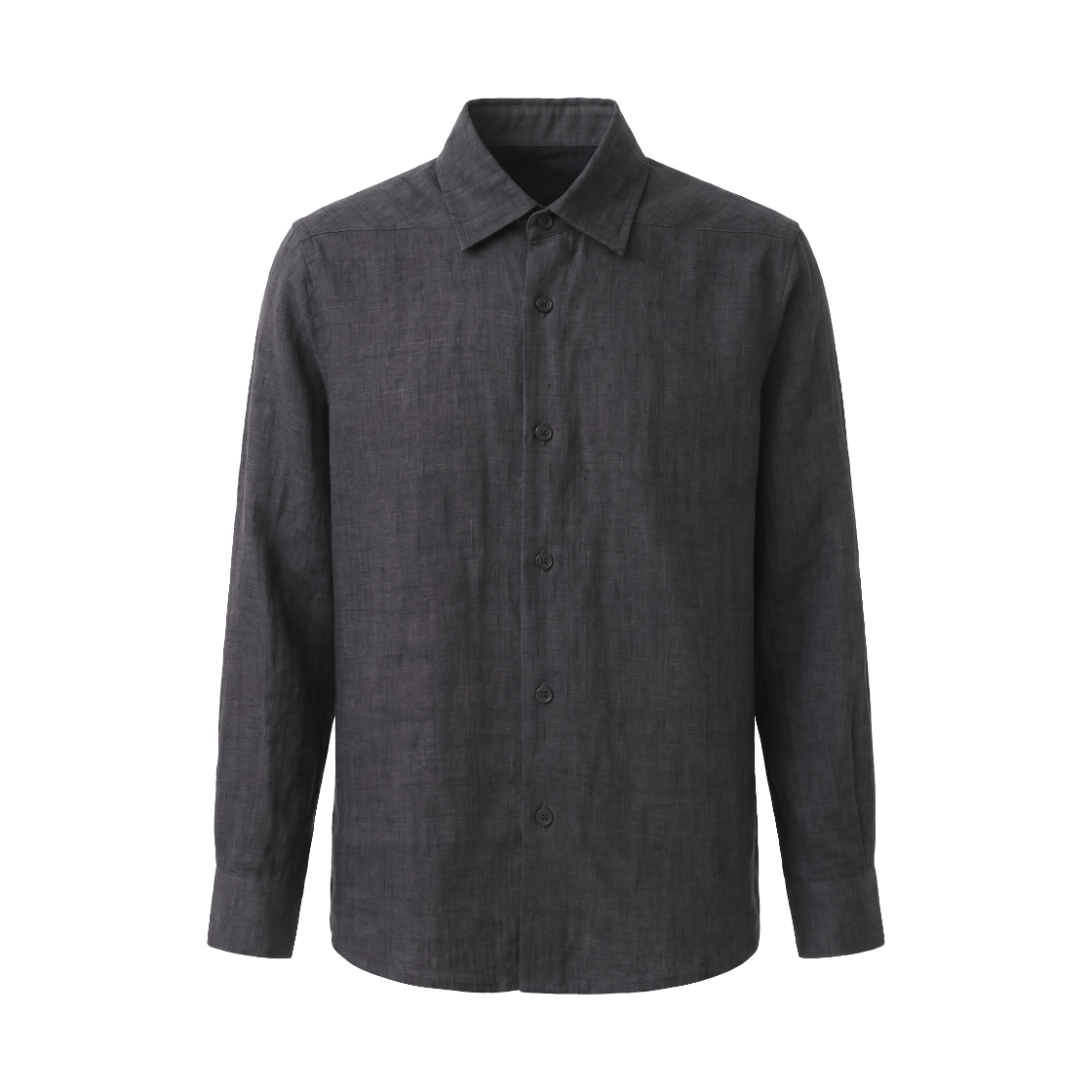 KM6DSHLTD02BK toward(s) Stock Shirt Wool Linen Blend Iron Rinse - 26FW