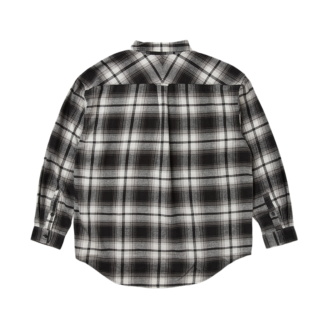 예스아이씨 플란넬 체크 셔츠 블랙(YESEYESEE Flannel Check Shirt Black) - 2