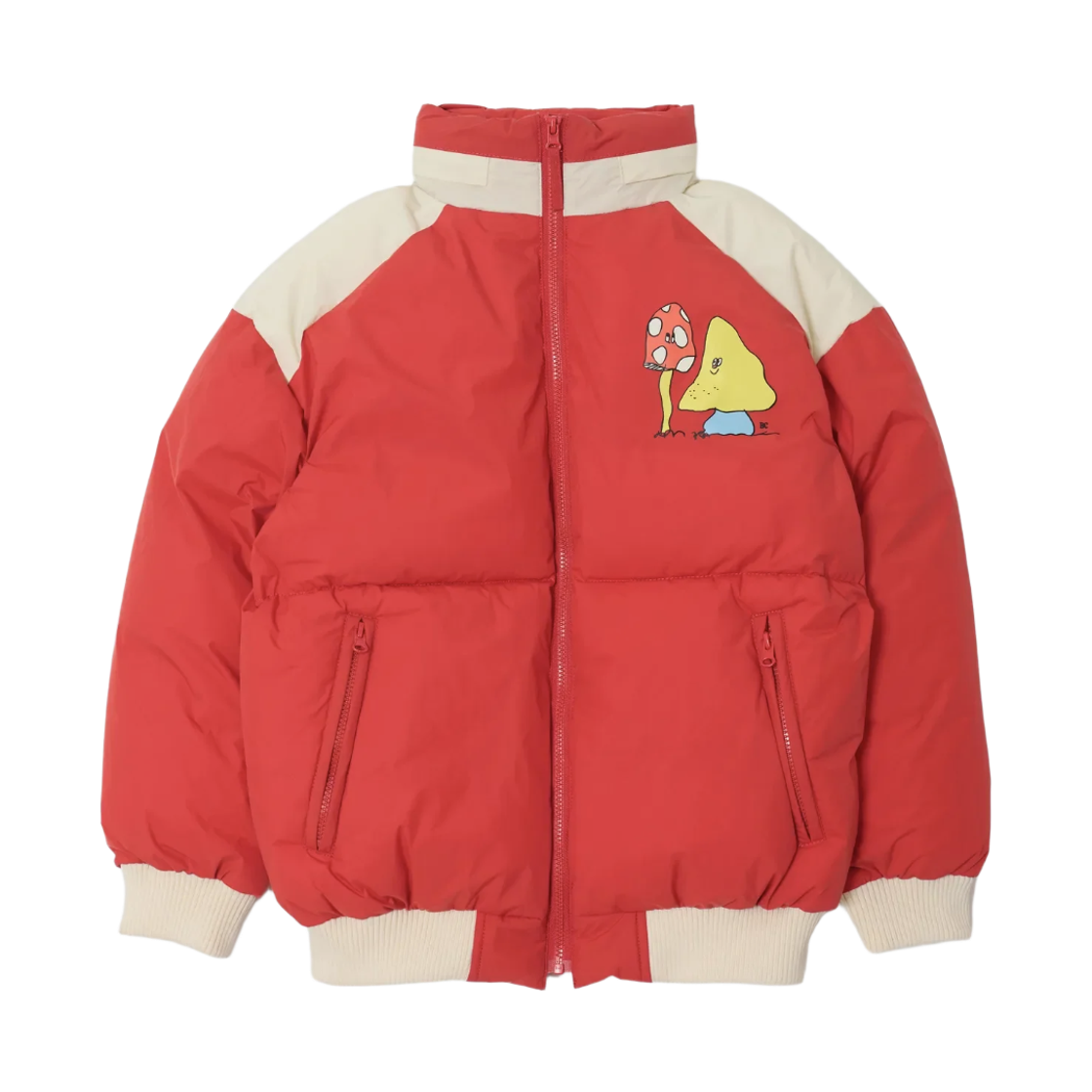 226AC101 (Kids) Bobo Choses Mush Monster Anorak Red