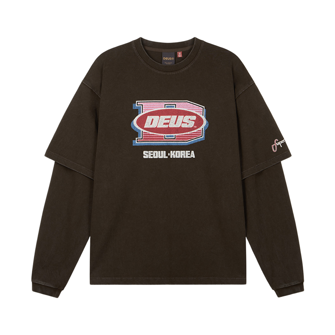 D263ULT292080 [6% 적립] Deus Ex Machina Layered Ls Tee Brown