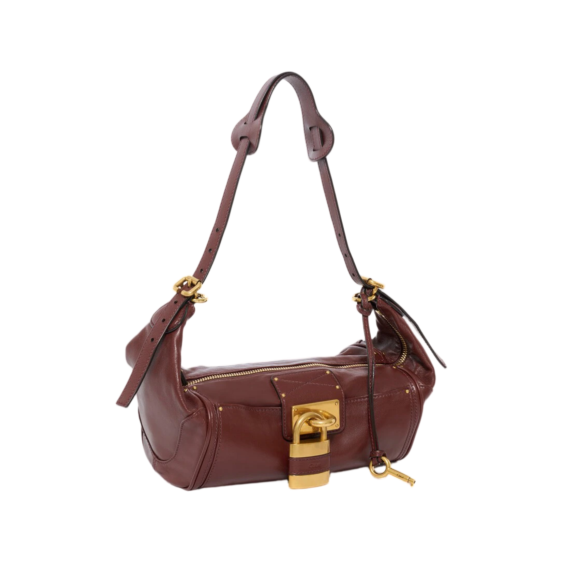 끌로에 패딩턴 크로스바디백 그레인드 레더 크래프티 브라운(Chloe Paddington Crossbody Bag in Grained Leather Crafty Brown) - 2