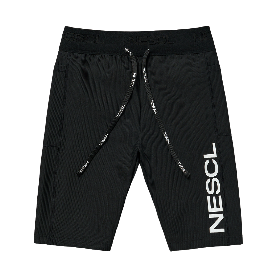 26SSBSP05BK negative split club Performance Racing Logo Half Tights Black