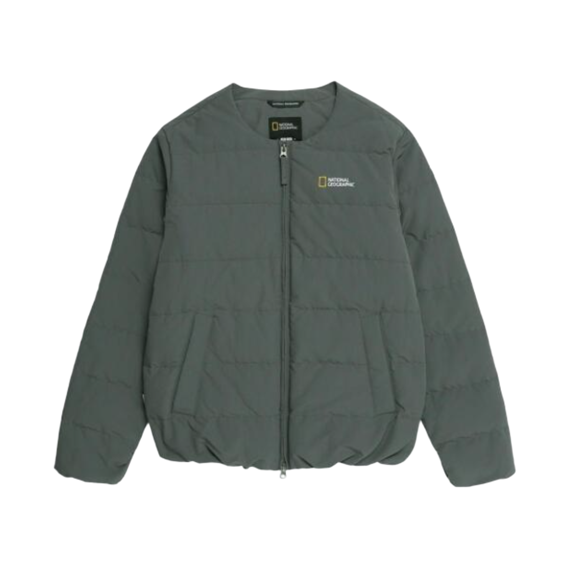 내셔널 지오그래픽 헤론 U넥 경량 구스 다운 점퍼 스톤 그레이(National Geographic Heron U-Neck Lightweight Goose Down Jumper Stone Grey) - 1