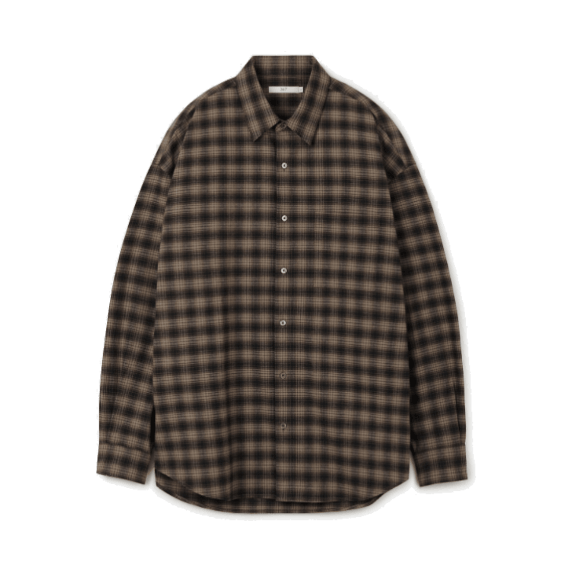 TMSFX26592BRX 24/7 series Somelos Check Flannel Shirts Portugal Brown