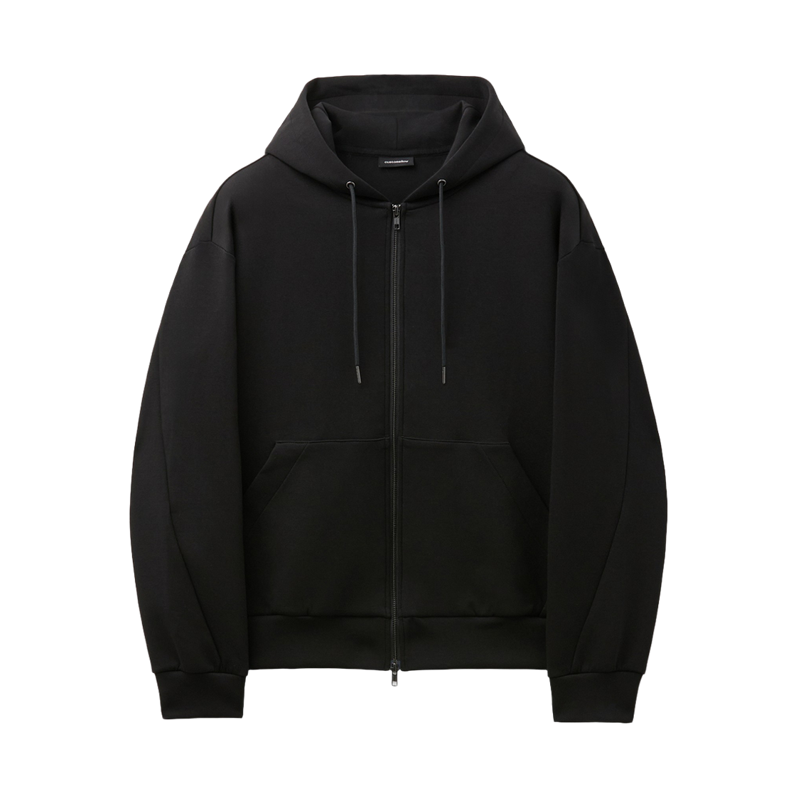 CWTAW26712BKX Customellow Oversized Hooded Zip-Up Black