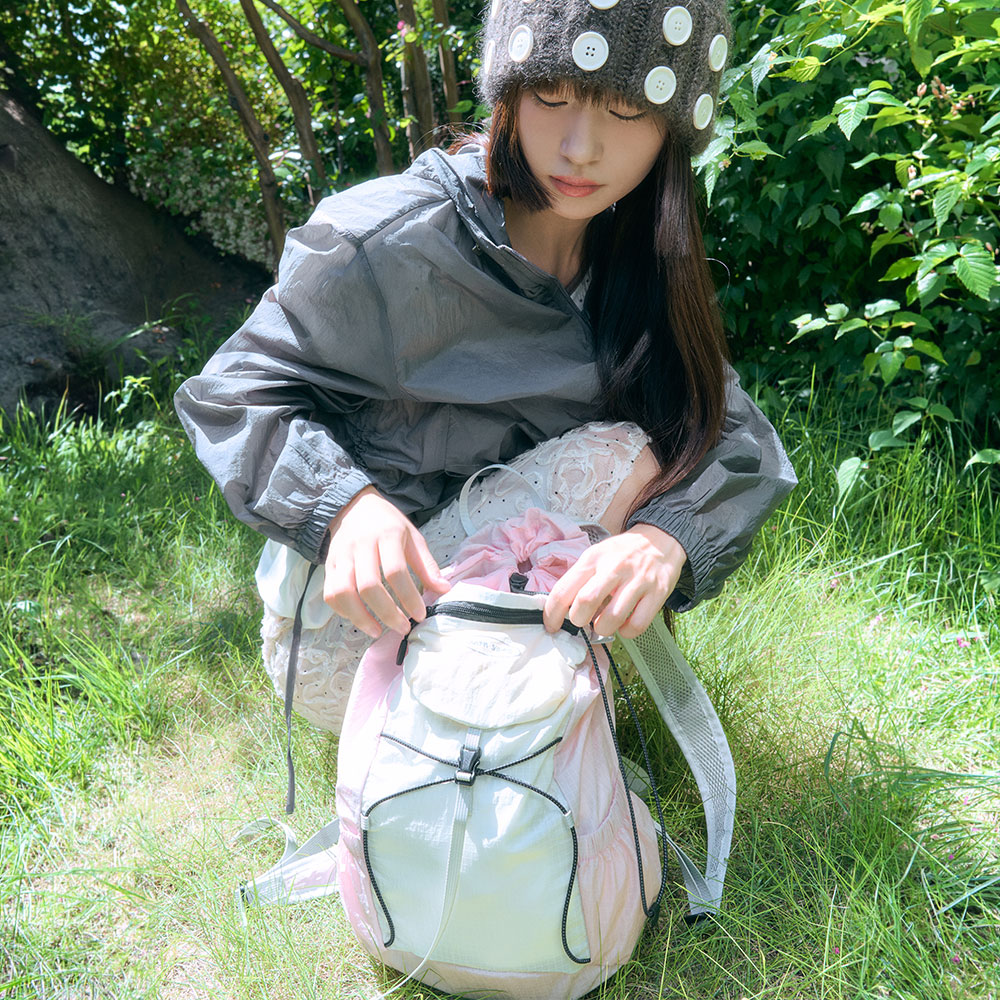 위드썸 메이드 더블 스쿱 포켓 백팩 (6color)(withsome made Double Scoop Pocket Backpack (6color)) - 5