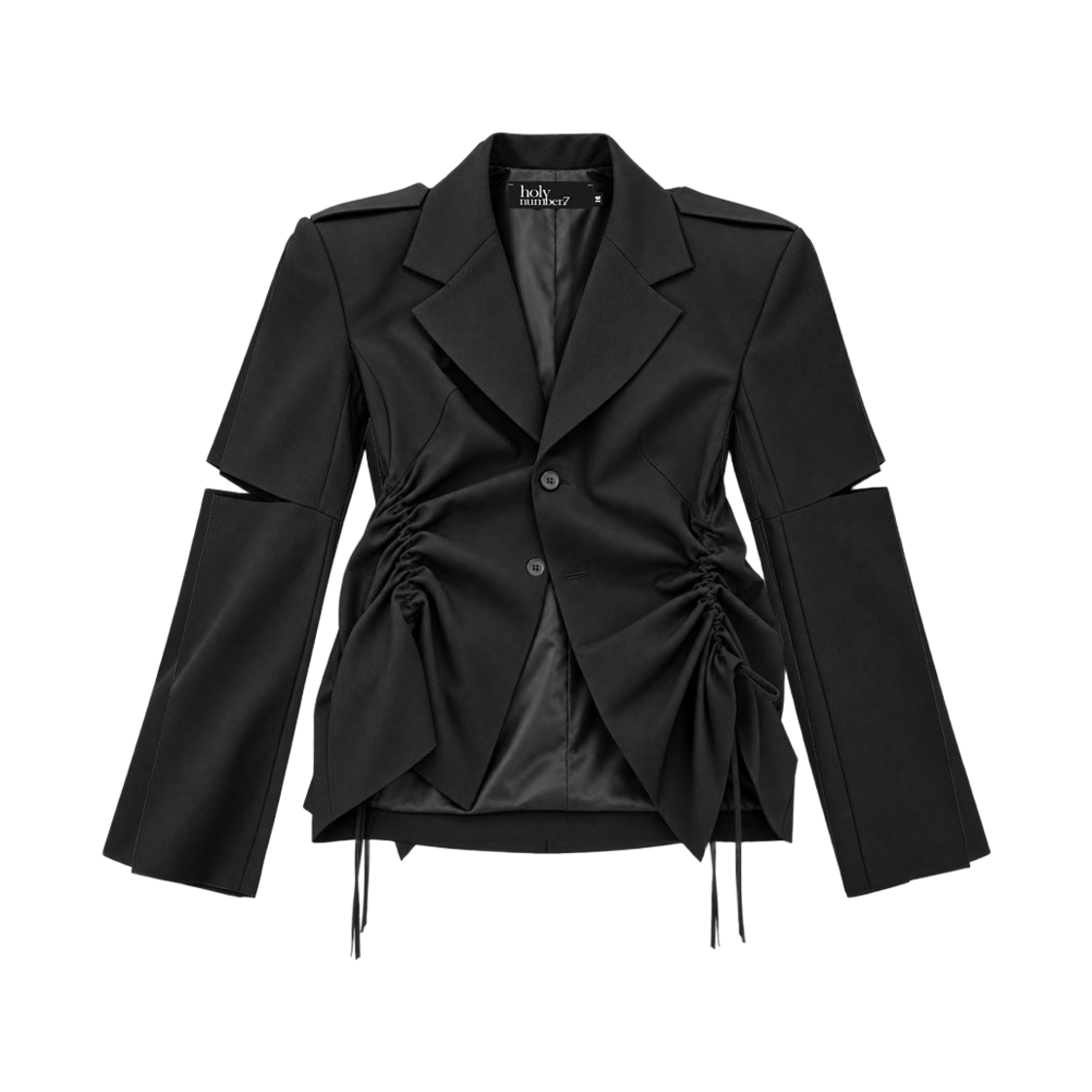 7JA2FC02WSB000 Holy Number 7 Slit Sleeve Shirring Jacket