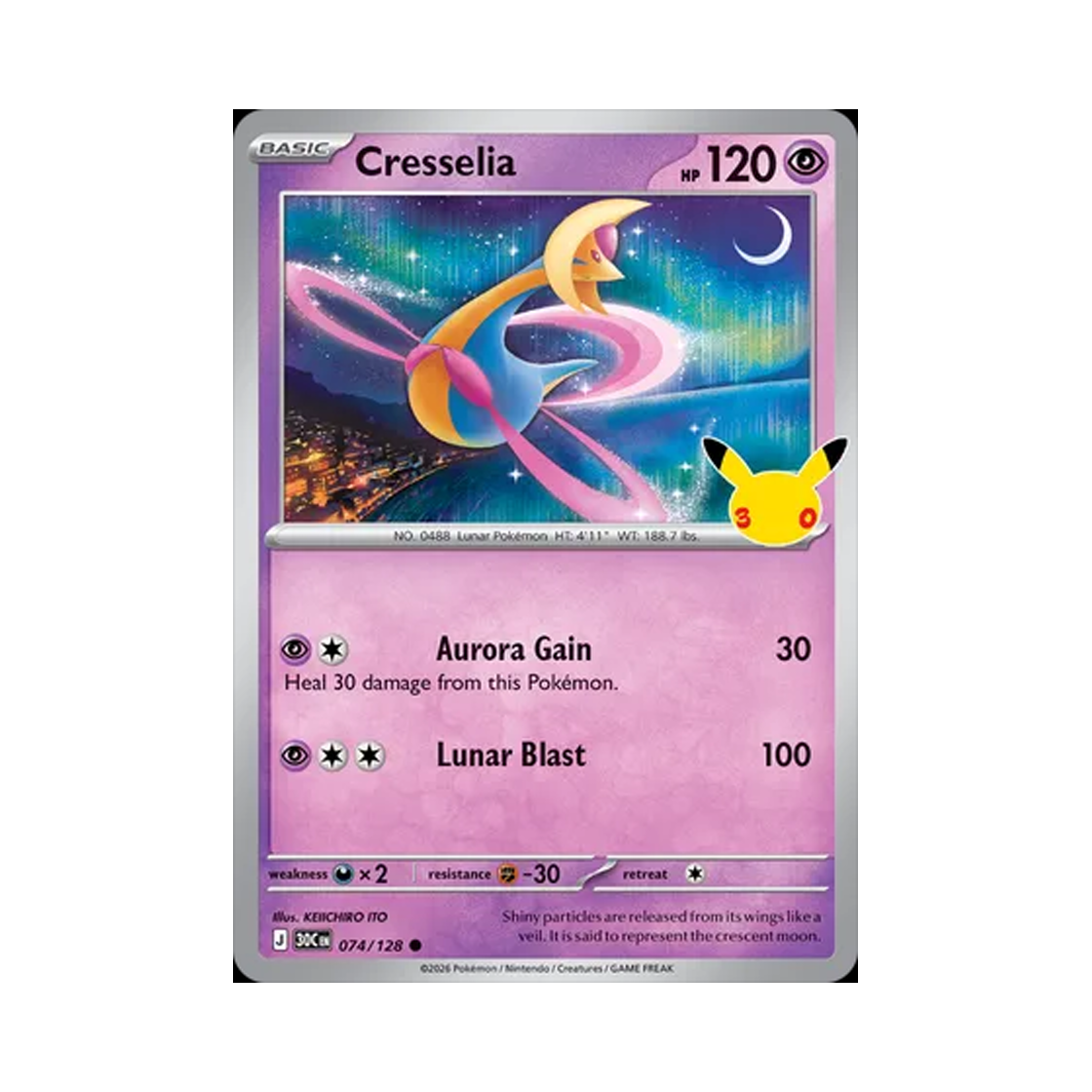 포켓몬 TCG 크레세리아 C 30주년 기념 (영문판)(Pokemon TCG Cresselia C 30th Celebration (English Ver.)) - 1