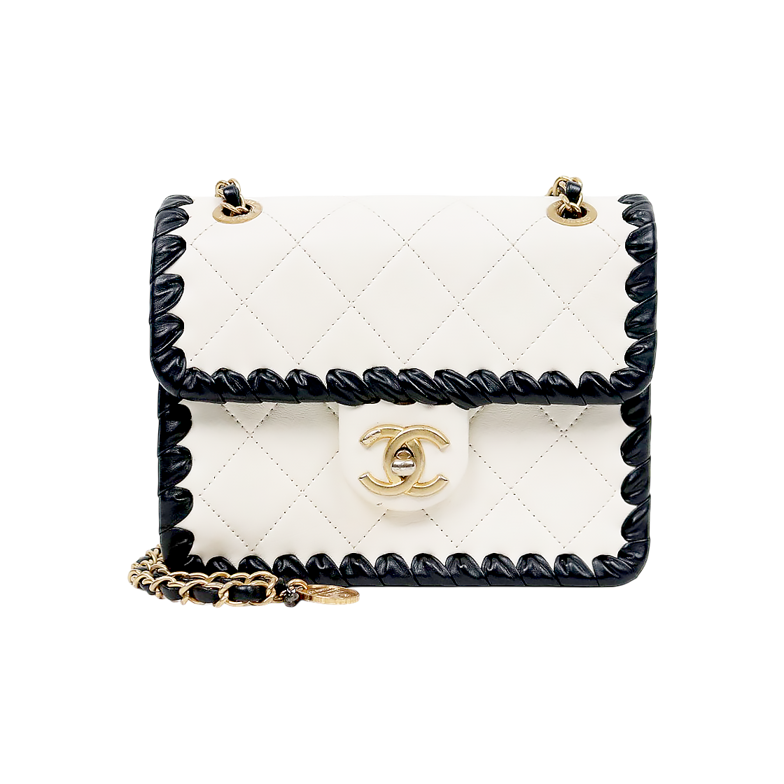 ITIFIC7TGEAO Chanel Mini White Flap Shoulder Bag