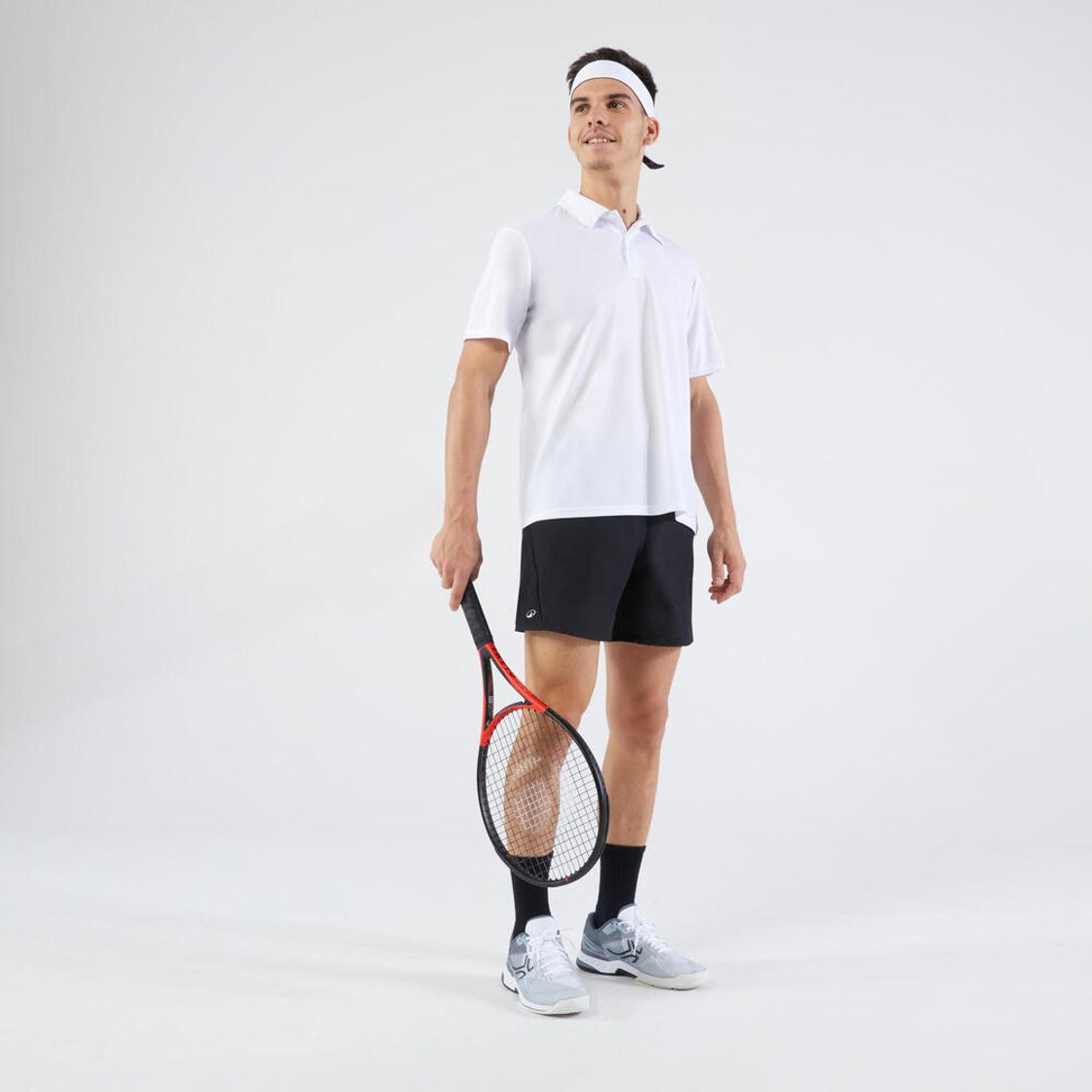데카트론 남성 테니스 반바지 에센셜 100 스모크 블랙(Decathlon Men's Tennis Shorts Essential 100 Smoke Black) - 3