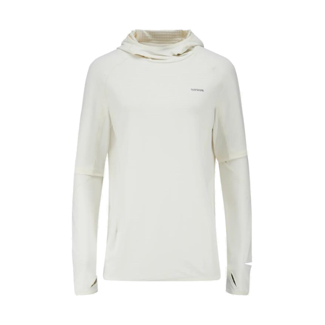 9017439 DECATHLON Hoodie Run 500 M Warm N14A White