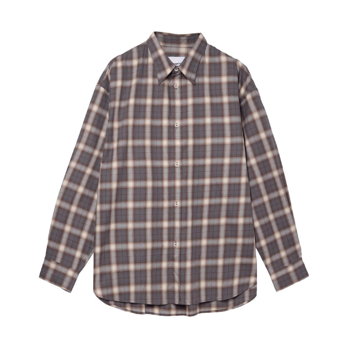 KM6DSHLSN01ML Sage Nation Chisholm Shirt Ivory Espresso Check - 26FW