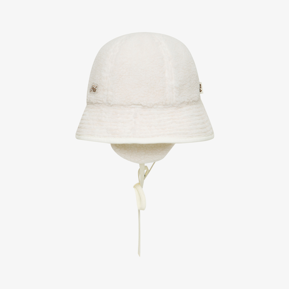 [5% 적립] 휠라 뽀글이 귀달이 돔햇 아이보리([5% 적립] FILA Fleece Earflap Dome Hat Ivory) - 3