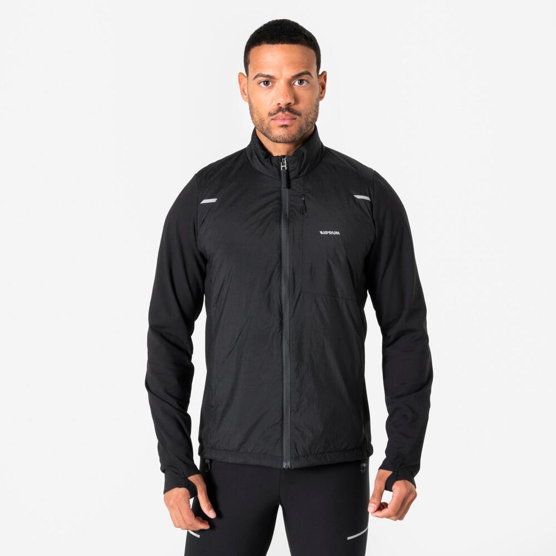 데카트론 남성 러닝 자켓 런 웜 플로우 스모크 블랙(Decathlon Men's Running Jacket Run Warm Flow Smoke Black) - 2