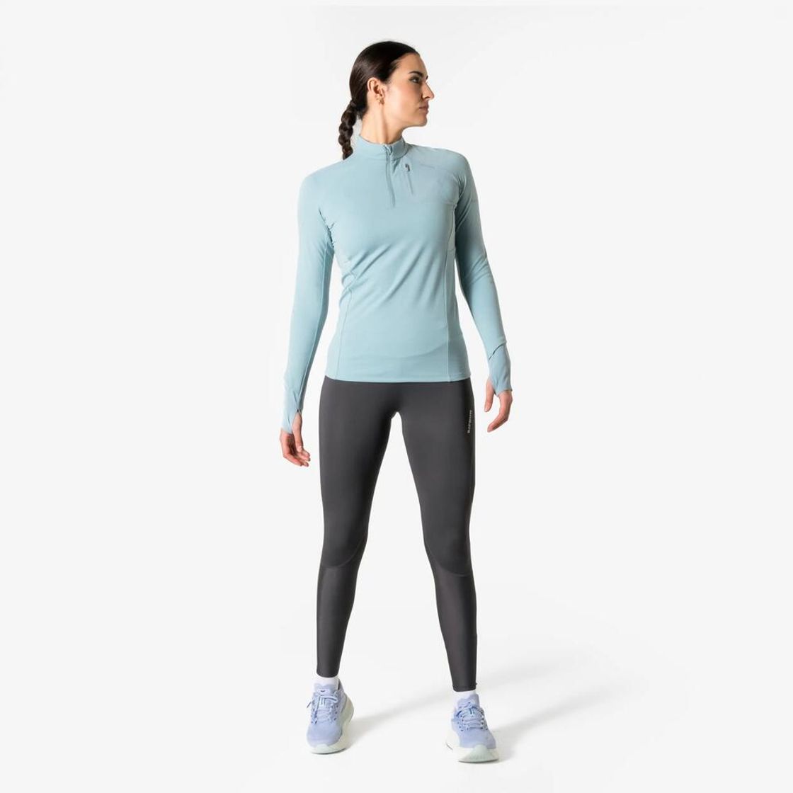 데카트론 여성 트레일러닝 레깅스 카본 그레이(Decathlon Women's Trail Running Leggings Carbon Grey) - 4