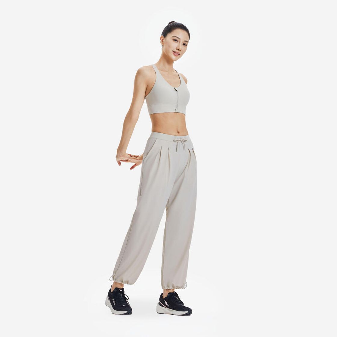 데카트론 여성 러닝 바지 런 드라이 쿨링 500 린넨 베이지(Decathlon Women's Running Pants Run Dry Cooling 500 Linen Beige) - 5