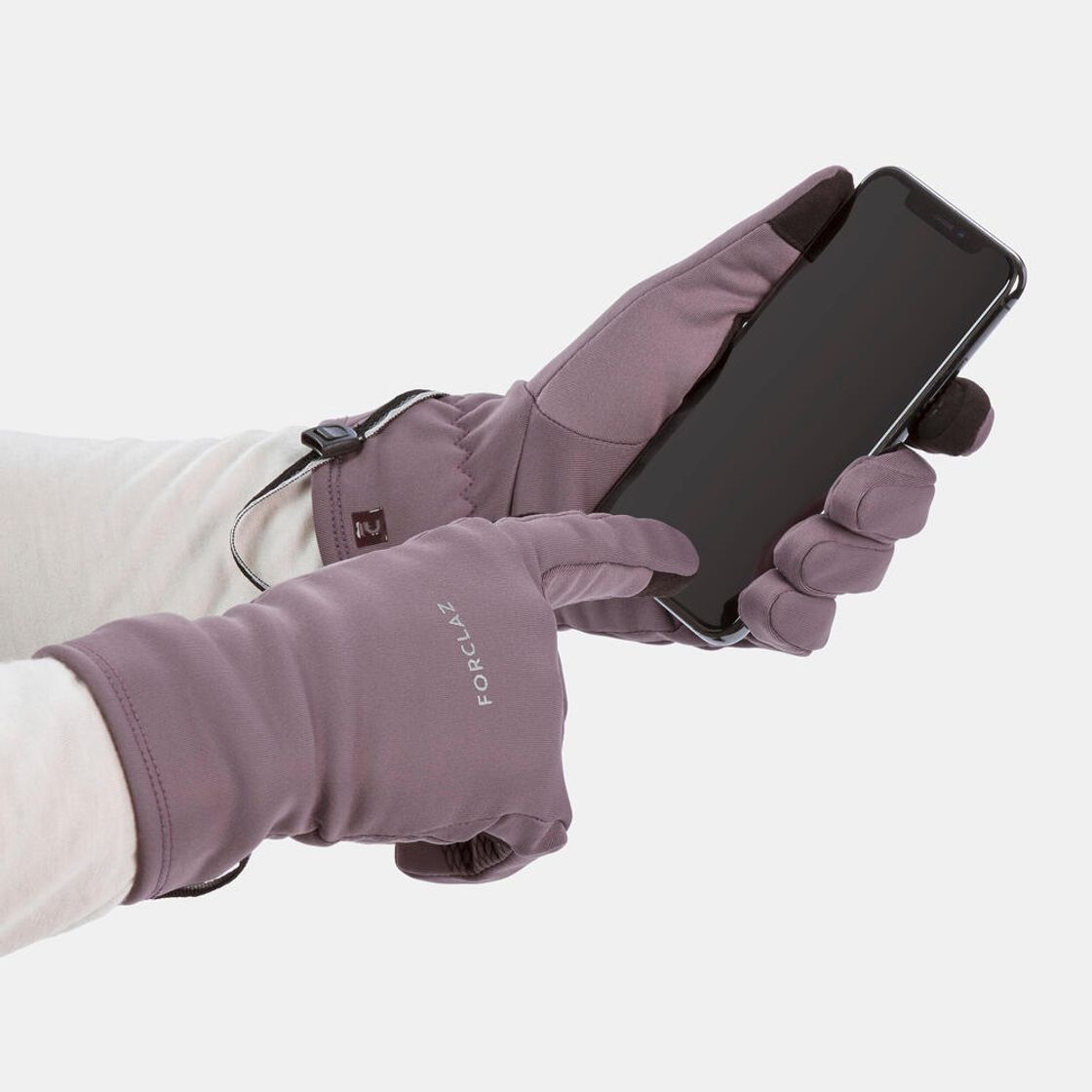 데카트론 성인 터치스크린 등산 스트레치 장갑 MT500 쿼츠 브라운(Decathlon Adult Touchscreen Stretch Hiking Gloves MT500 Quartz Brown) - 4