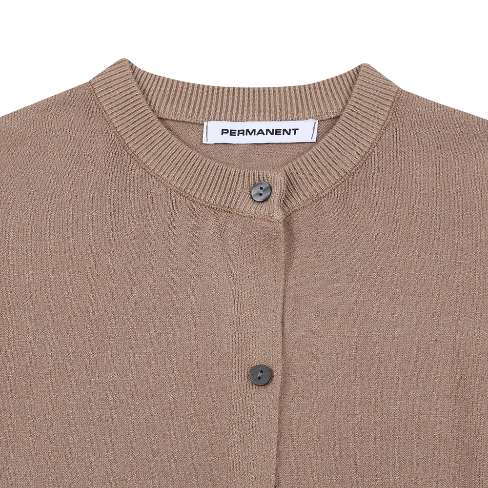 퍼머넌트 아카이브 에어 플렉스 라운드 가디건 브라운(Permanent Archive Air Flex Round Cardigan Brown) - 3