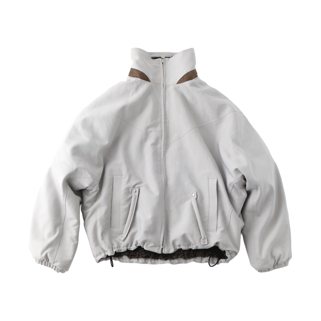 KW6DOTBUS01LG Ulika Sanctus Handled Trucker Jacket Light Grey - 26FW