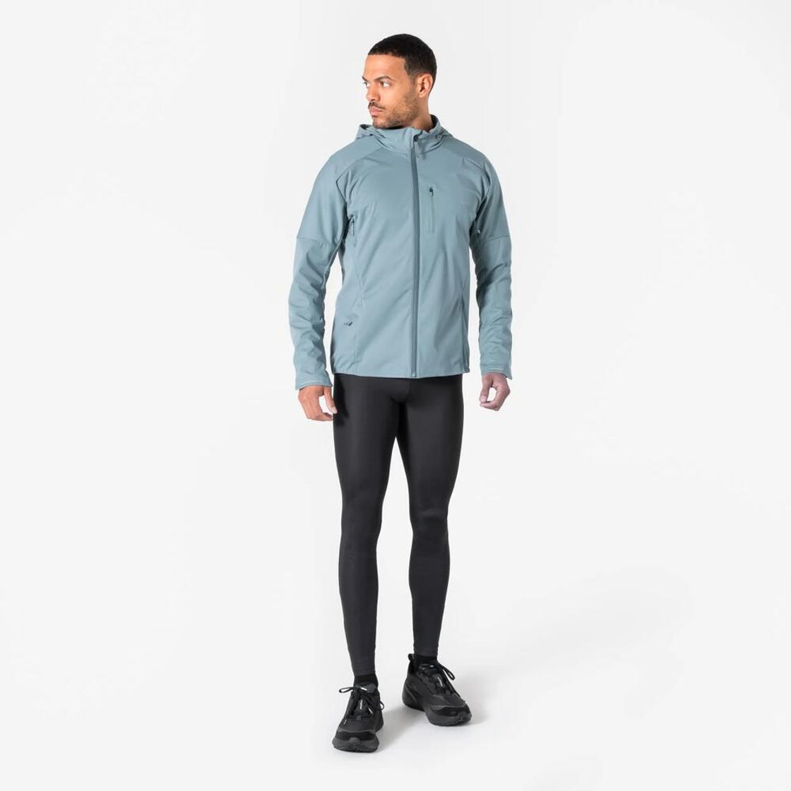 데카트론 남성 러닝 장갑일체형 자켓 런 웜 900 리버 그레이(Decathlon Men's Running Jacket with Built-in Gloves Run Warm 900 River Grey) - 4