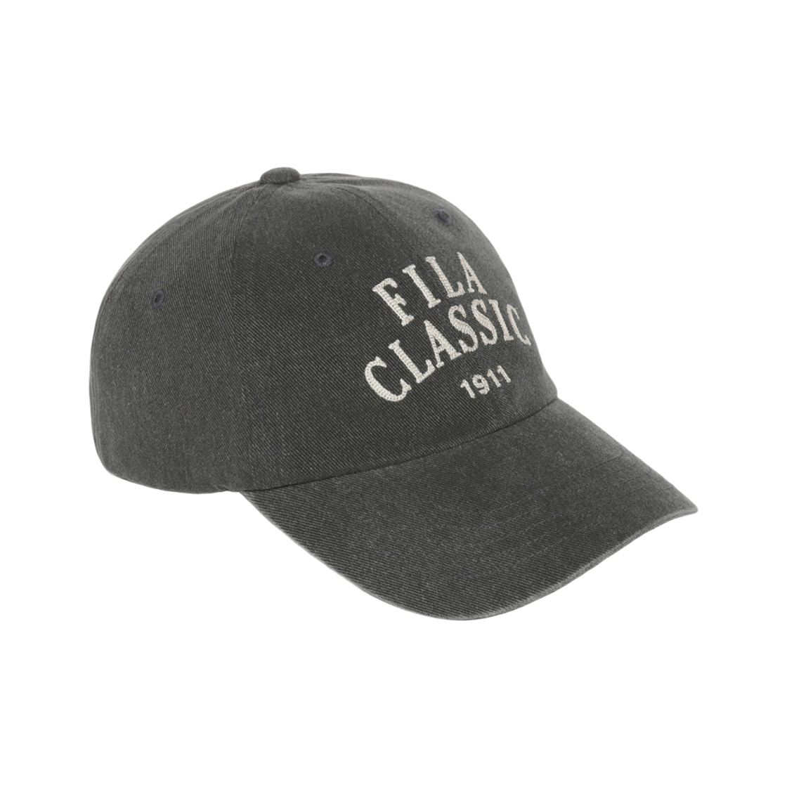 [5% 적립] 휠라 아치형 헤리티지 볼캡 차콜그레이([5% 적립] FILA Arch Heritage Ball Cap Charcoal Gray)