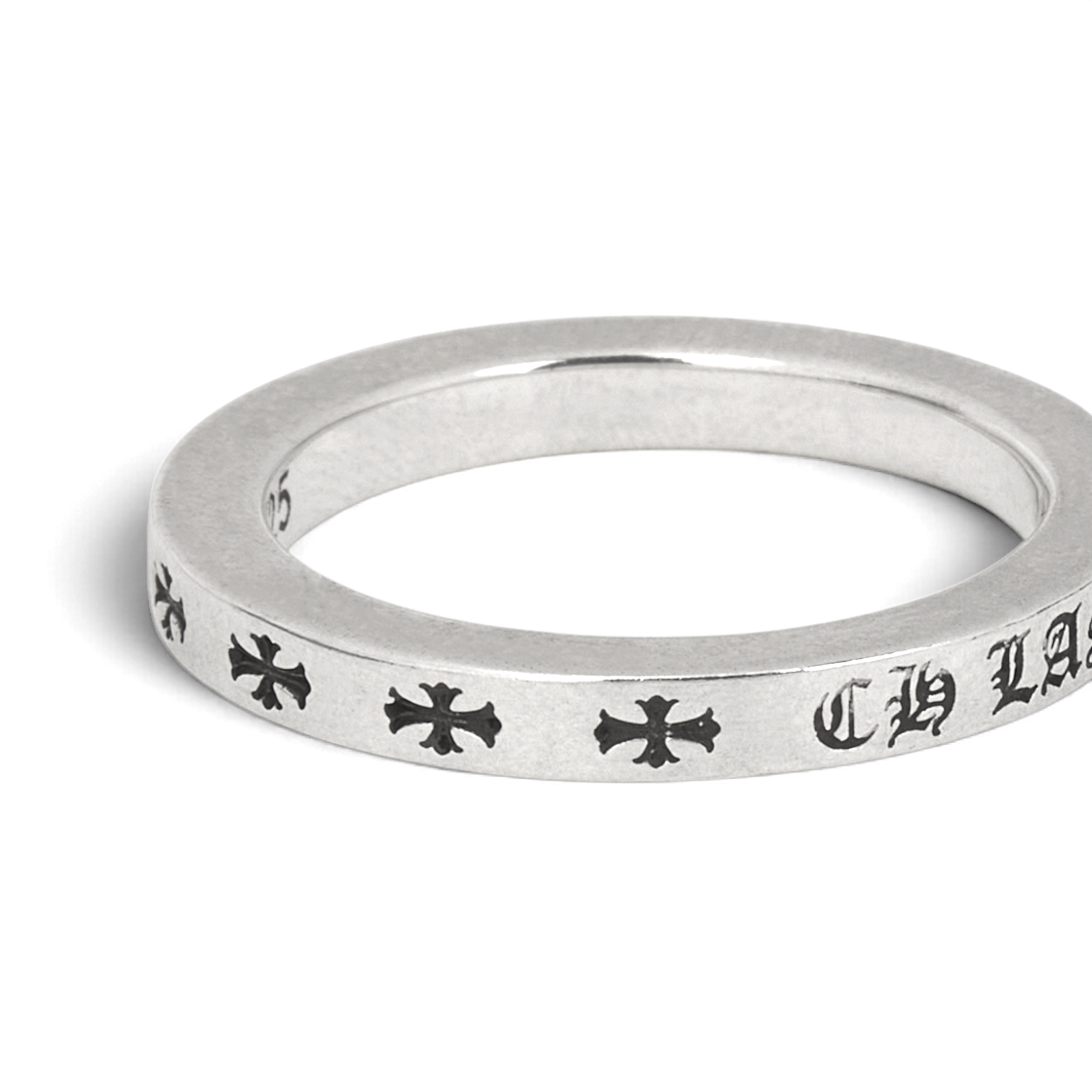 크롬하츠 스페이서 퍽 유 링 3mm 실버 - 라스베이거스 익스클루시브(Chrome Hearts Spacer Fuck You Ring 3mm Silver - Las Vegas Exclusive) - 4