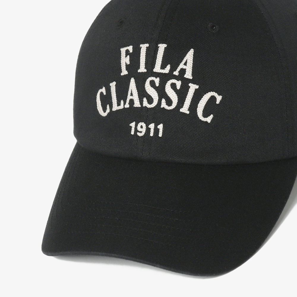 [5% 적립] 휠라 아치로고 헤리티지 볼캡 블랙([5% 적립] FILA Arch Logo Heritage Ball Cap Black) - 2