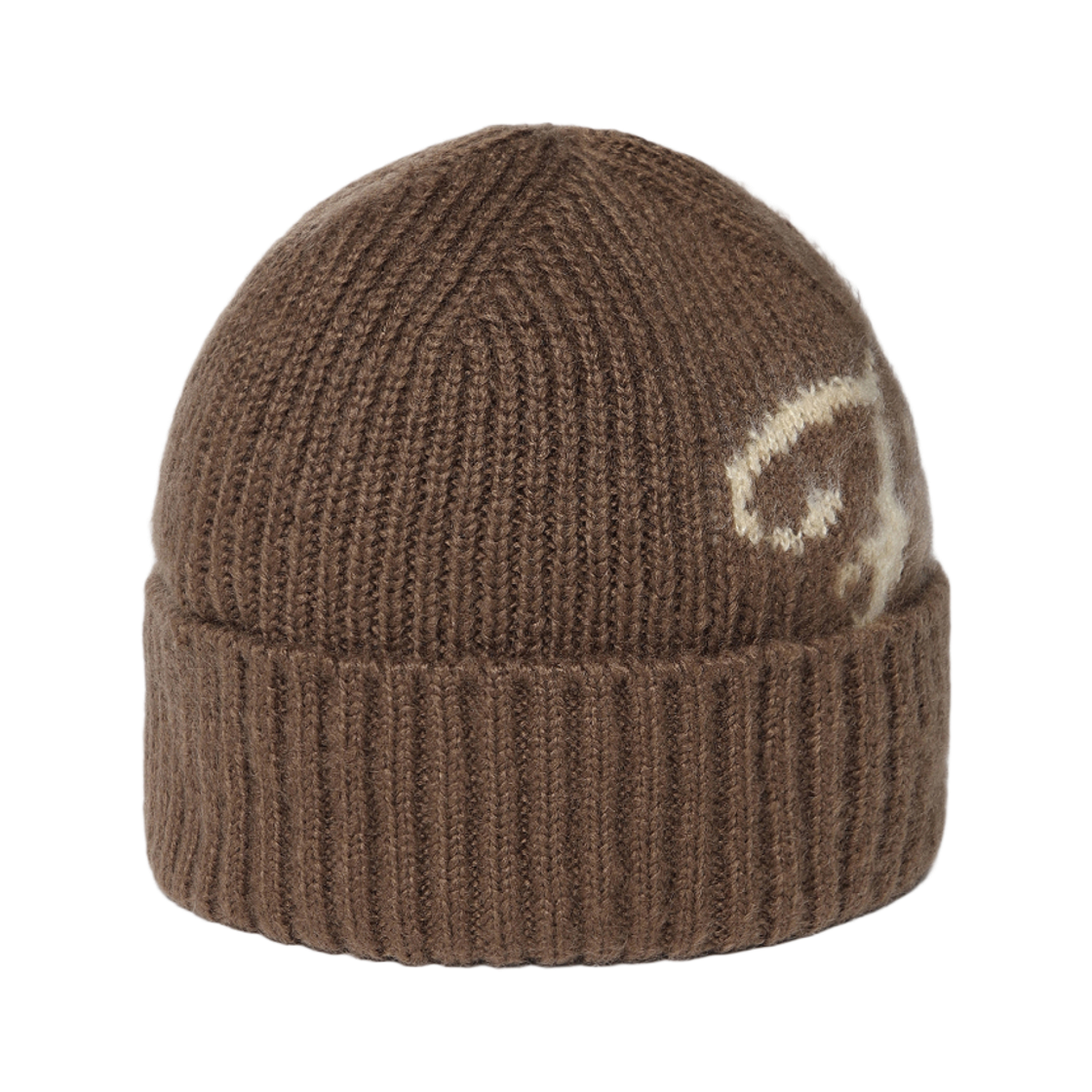 1100FS264KC01F002218 [5% 적립] FILA Cursive Mid Beanie Brown