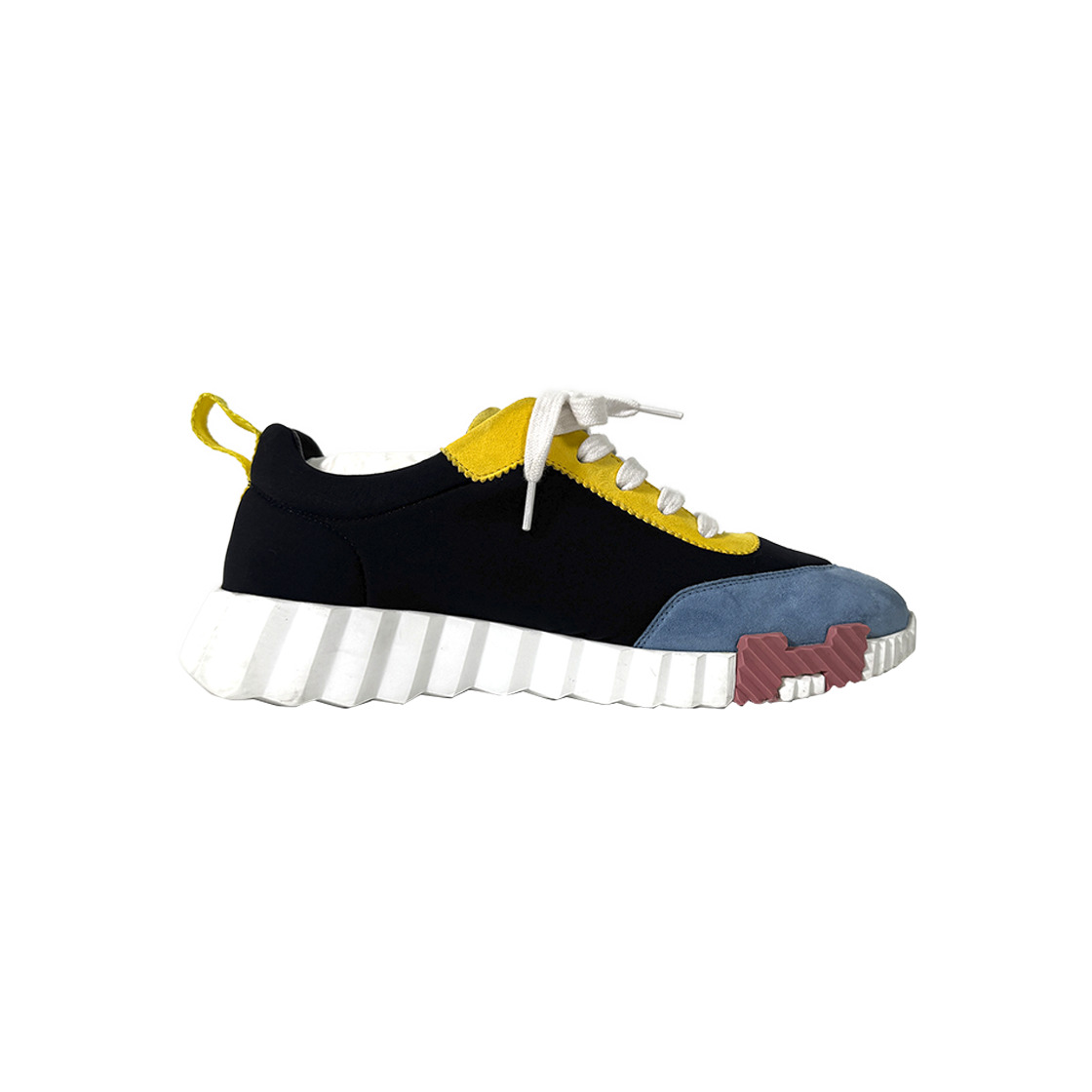 IT9NNCJSIKV3 Hermes Women Bouncing Suede Sneakers Multi Color