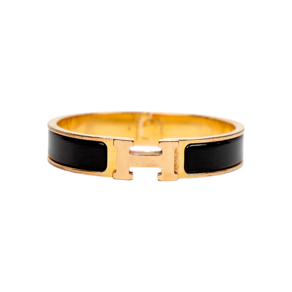 ITADLV7QMQEO Hermes Black Click H Bracelet