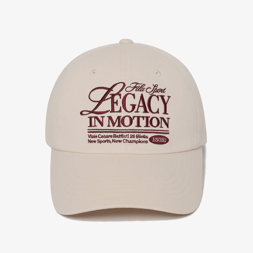 [5% 적립] 휠라 레터링 포인트 볼캡 아이보리([5% 적립] FILA Lettering Point Ball Cap Ivory) - 3