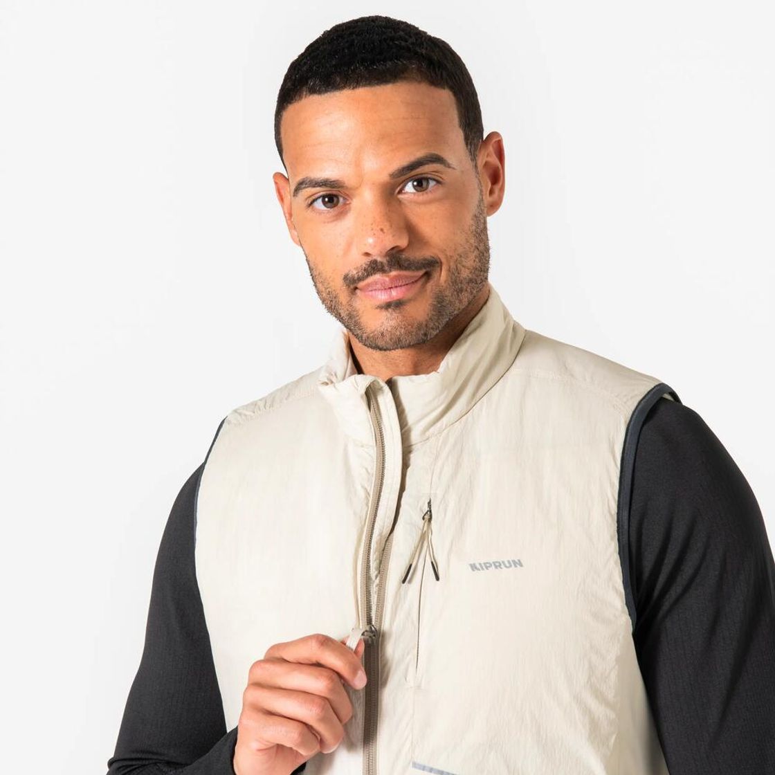 데카트론 남성 러닝 패딩 베스트 런 웜 500 린넨 베이지(Decathlon Men's Running Padded Vest Run Warm 500 Linen Beige) - 5