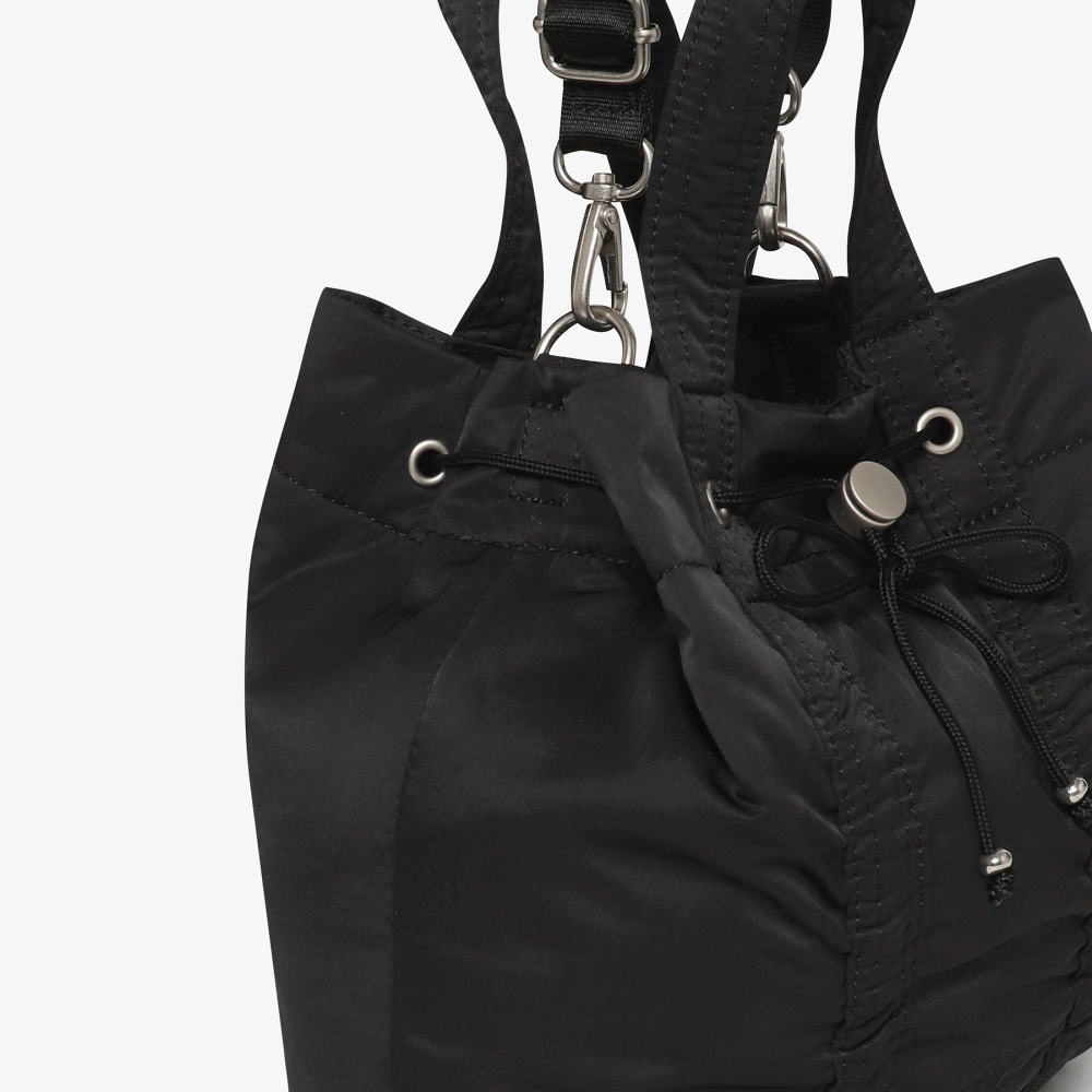 [5% 적립] 휠라 리본 버킷백 블랙([5% 적립] FILA Ribbon Bucket Bag Black) - 5