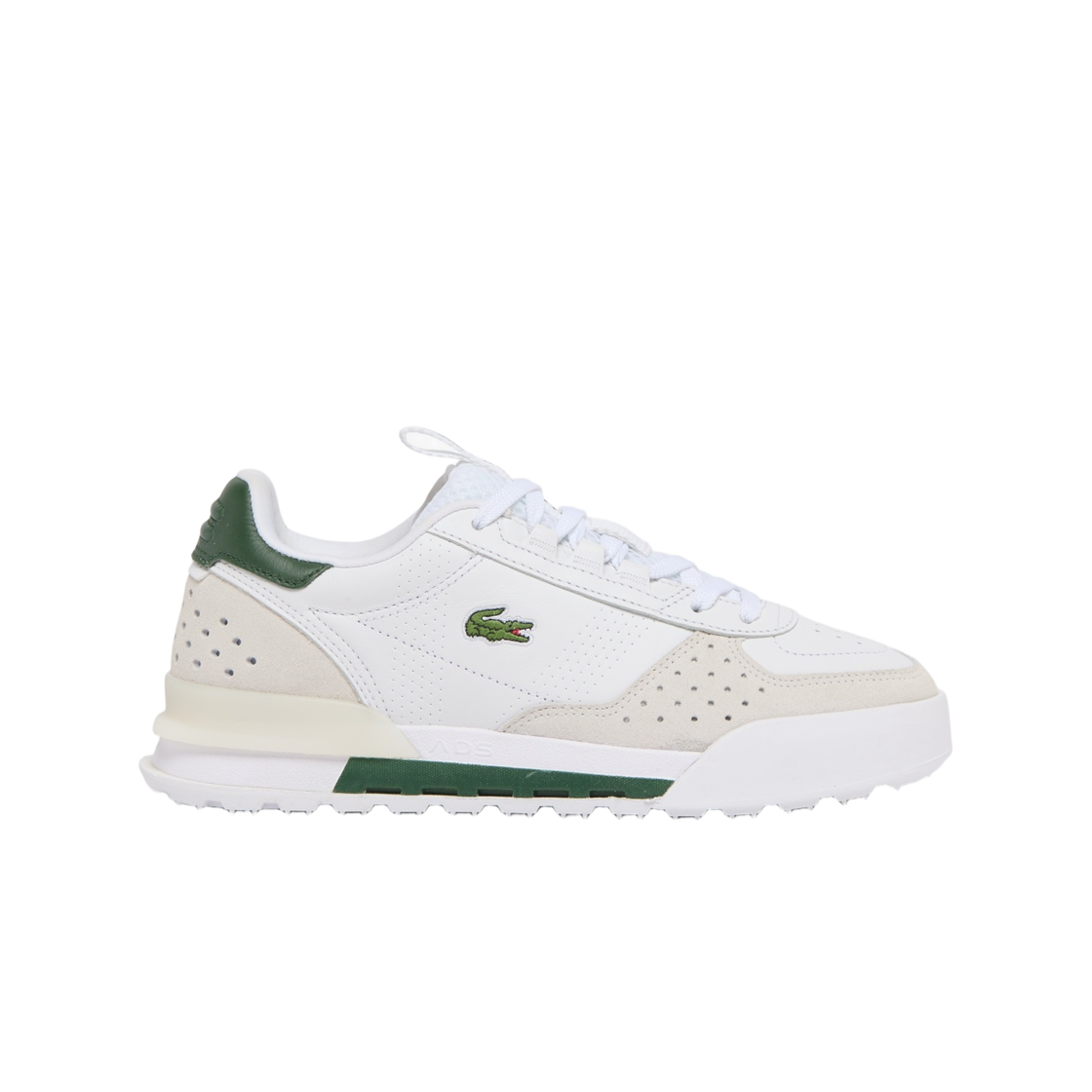 52SFA0152-1R5 (W) Lacoste Slam Break Leather Sneakers White Dark Green