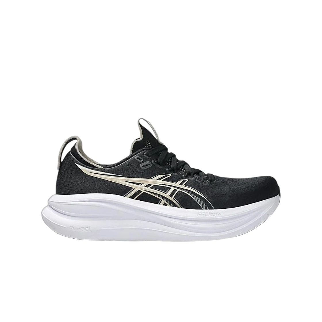 1012B917-002 (W) Asics Gel-Nimbus 28 Black Feather Grey - 2E Wide