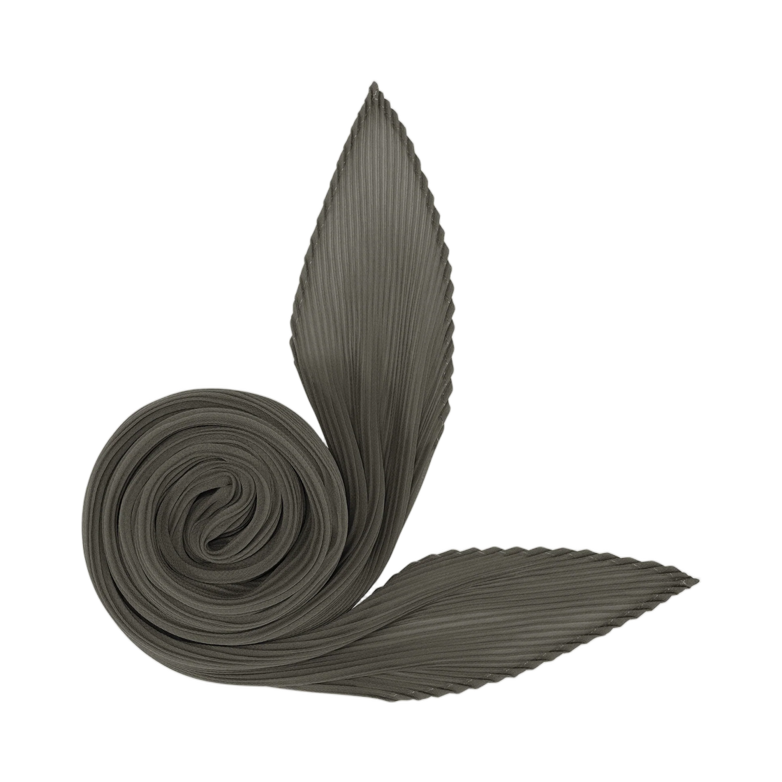 PP64-AD141-17 (W) Pleats Please Issey Miyake Monthly Scarf August Charcoal