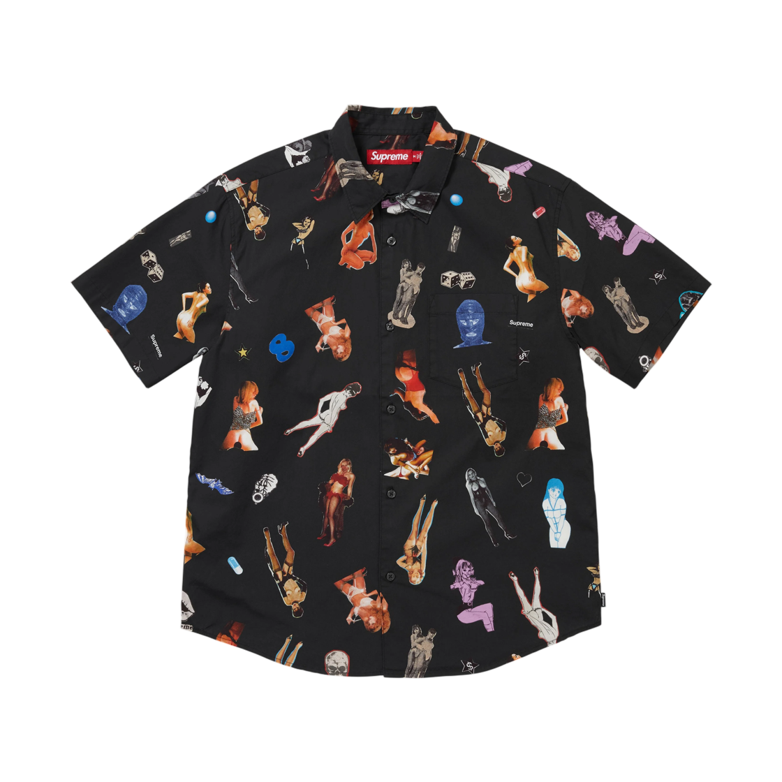 - Supreme Girls Collage S/S Shirt Black - 26FW