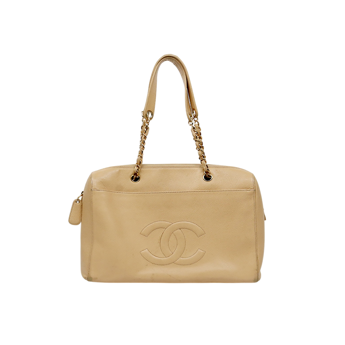 IT6TKIH9MH5W Chanel Beige Caviar Big CC Shoulder Bag