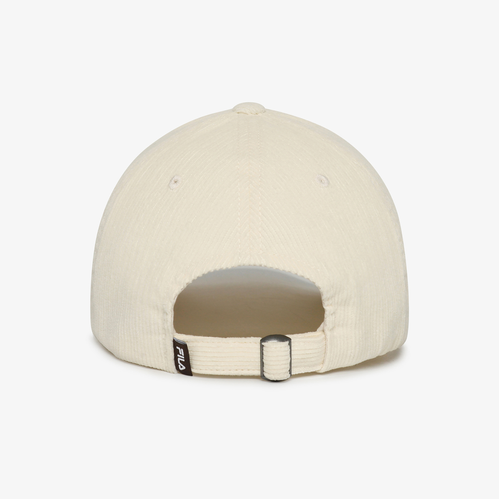 [5% 적립] 휠라 코듀로이 F박스 볼캡 아이보리([5% 적립] FILA Corduroy F Box Ball Cap Ivory) - 5