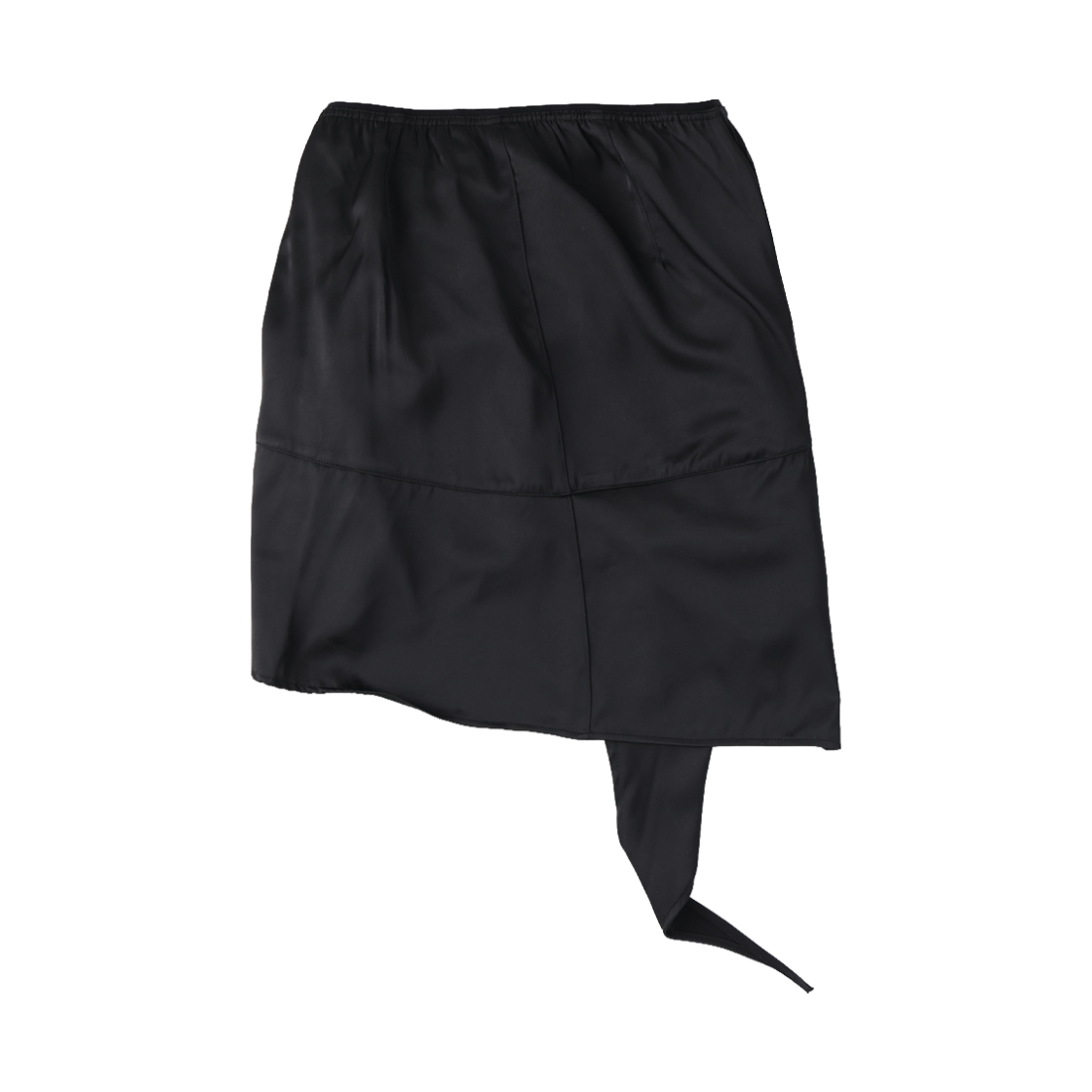 울리카 상투스 언발란스 실키 스커트 블랙 - 26FW(Ulika Sanctus Unbalance Silky Skirt Black - 26FW) - 2