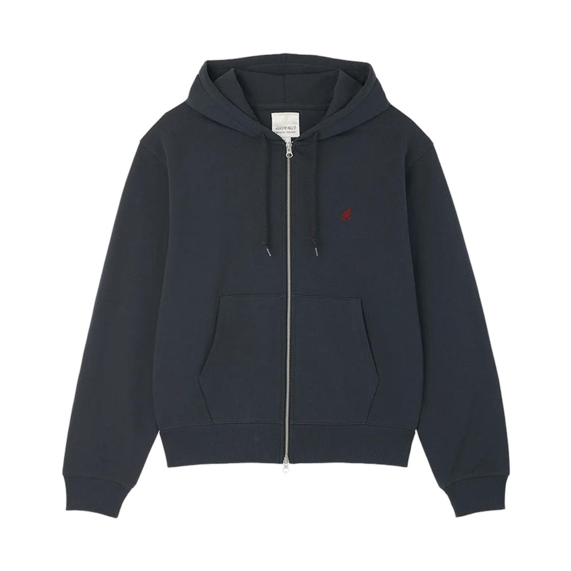 그라미치 원 포인트 집 후드 스웨트셔츠 빈티지 블랙 - US 사이즈(Gramicci One Point Zip Hooded Sweatshirt Vintage Black - US Sizing) - 1