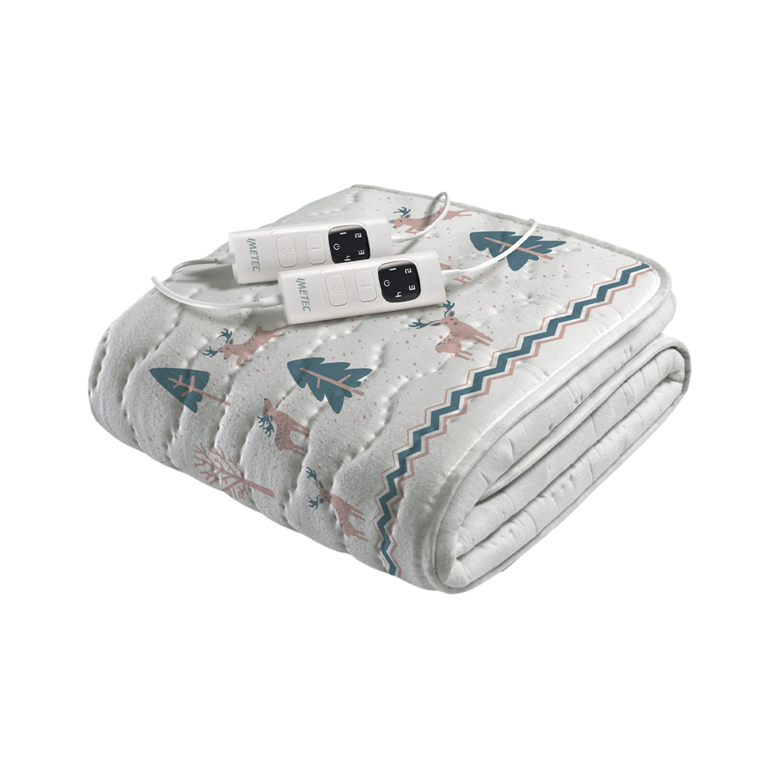 이메텍 프리미엄 순면 전기요 더블 IMR-911V (노루) 4T(IMETEC Premium Cotton Electric Blanket Double IMR-911V (Deer) 4T) - 2