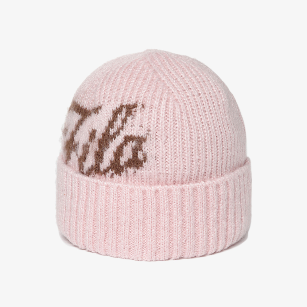 [5% 적립] 휠라 컬시브 미드 비니 라이트핑크([5% 적립] FILA Cursive Mid Beanie Light Pink) - 4