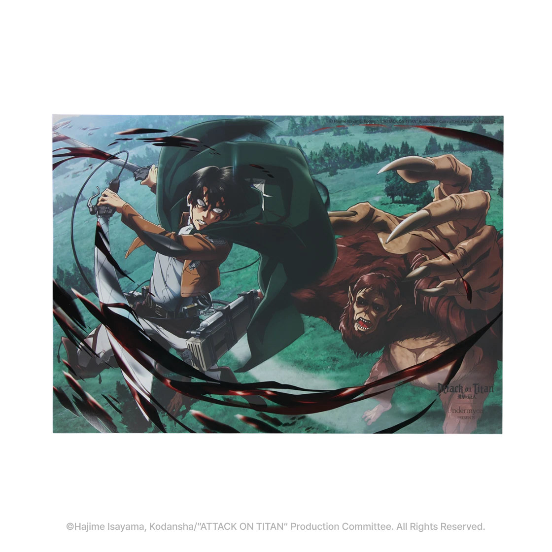 [진격의 거인ㅣ언더마이카] 리바이 VS 짐승 거인 입체효과 포스터([Attack on TitanㅣUndermycar] Levi vs Beast Titan Dimensional Poster) - 1