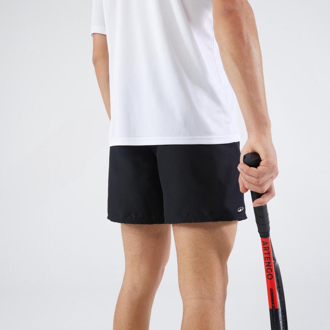 데카트론 남성 테니스 반바지 에센셜 100 스모크 블랙(Decathlon Men's Tennis Shorts Essential 100 Smoke Black) - 5