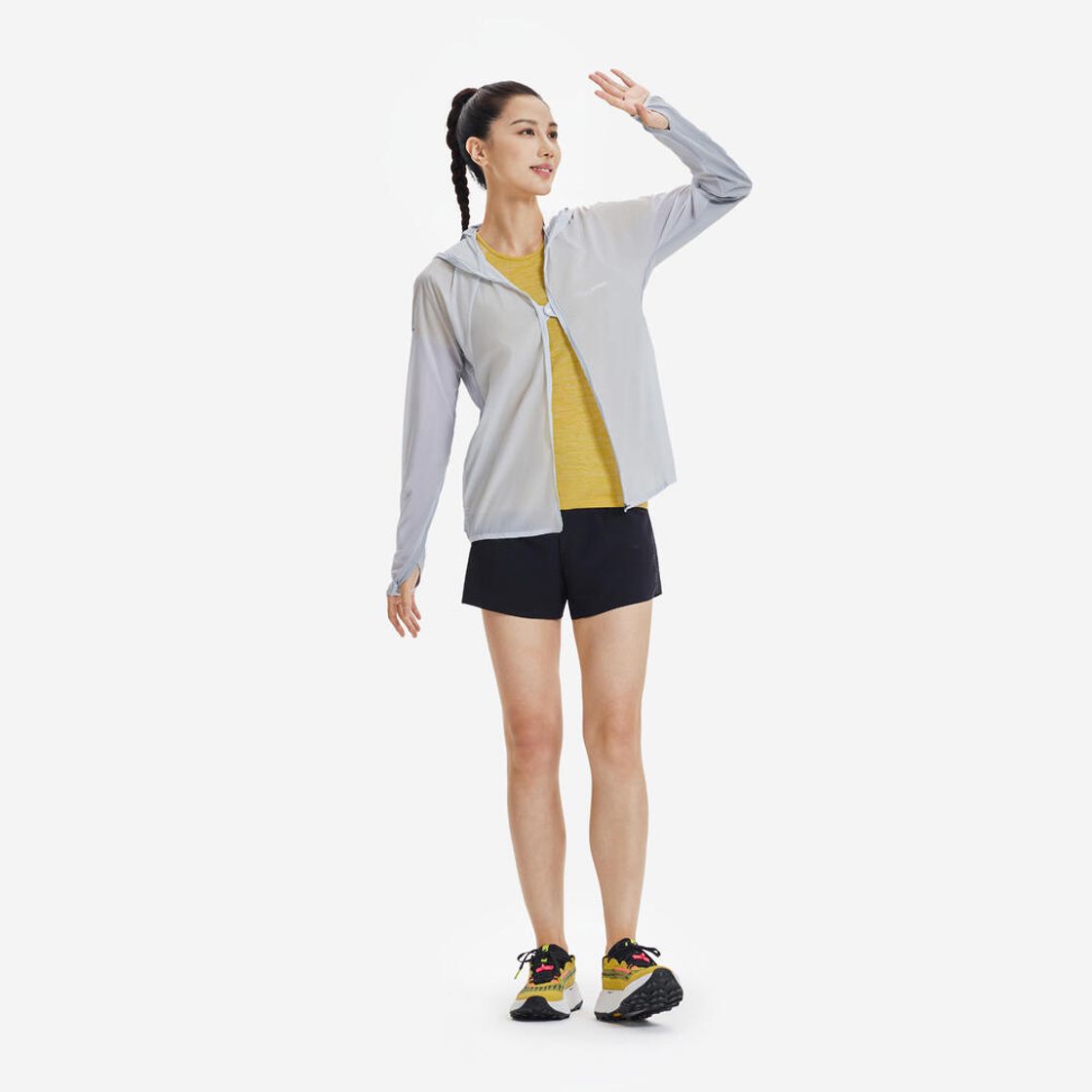데카트론 여성 울트라라이트 트레일러닝 윈드 자켓 런 900 딜리케이트 블루(Decathlon Women's Ultralight Trail Running Wind Jacket Run 900 Delicate Blue) - 6