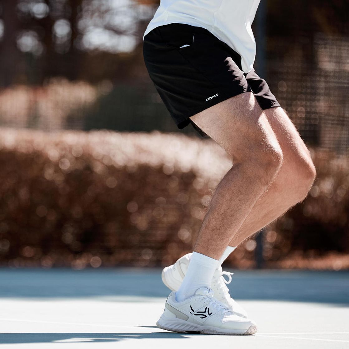 데카트론 남성 테니스 반바지 에센셜 100 스모크 블랙(Decathlon Men's Tennis Shorts Essential 100 Smoke Black) - 7