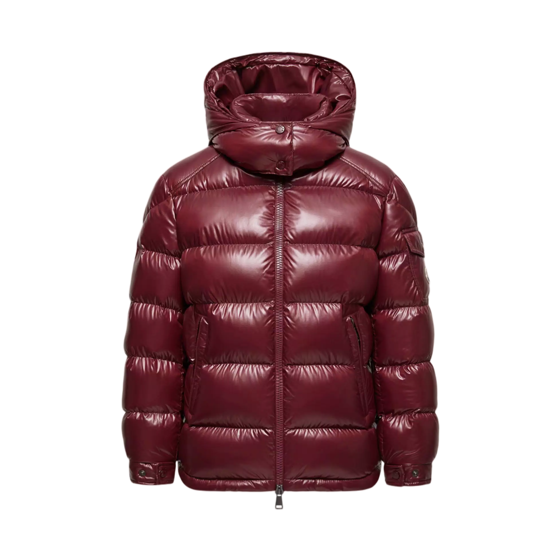 L2-093-1A00142-68950-464 (W) Moncler Maire Hooded Short Down Jacket Burgundy - 26FW