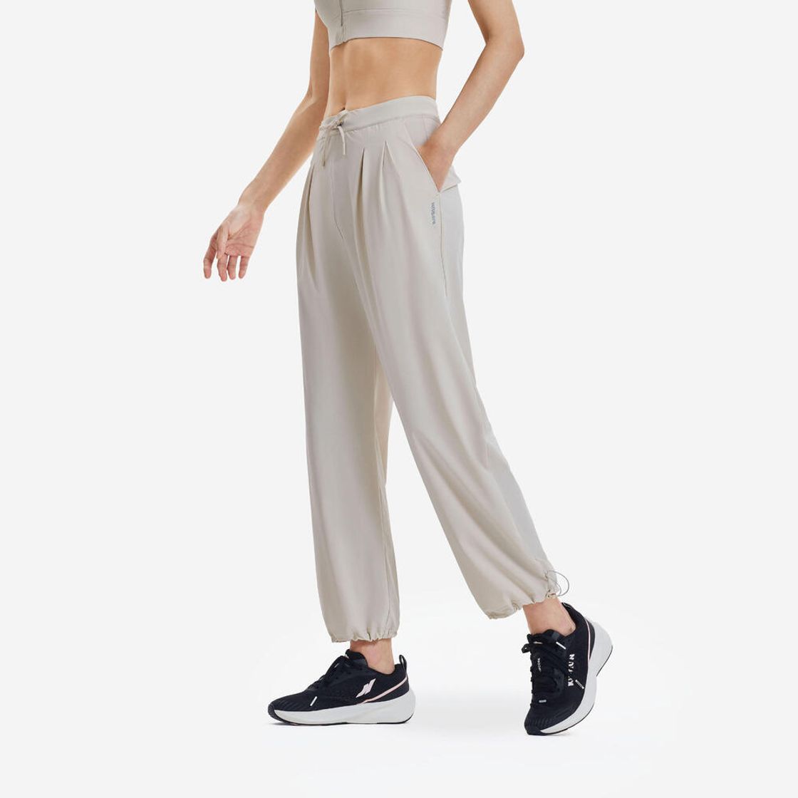 데카트론 여성 러닝 바지 런 드라이 쿨링 500 린넨 베이지(Decathlon Women's Running Pants Run Dry Cooling 500 Linen Beige) - 3